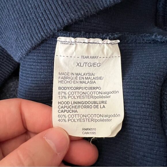 Under Armour Project Rock Mens XL Hoodie Sweatshirt Blood Sweat Respect Blue - Picture 10 of 13